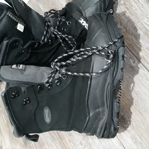 Ranger black rubber and suede snow boots w removable lining. Size 10 - Picture 3 of 10
